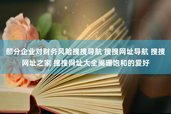 部分企业对财务风险搜搜导航 搜搜网址导航 搜搜网址之家 搜搜网址大全阑珊饱和的爱好